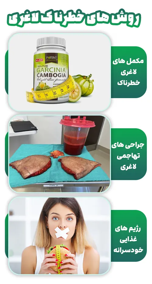 روش های خطرناک لاغری