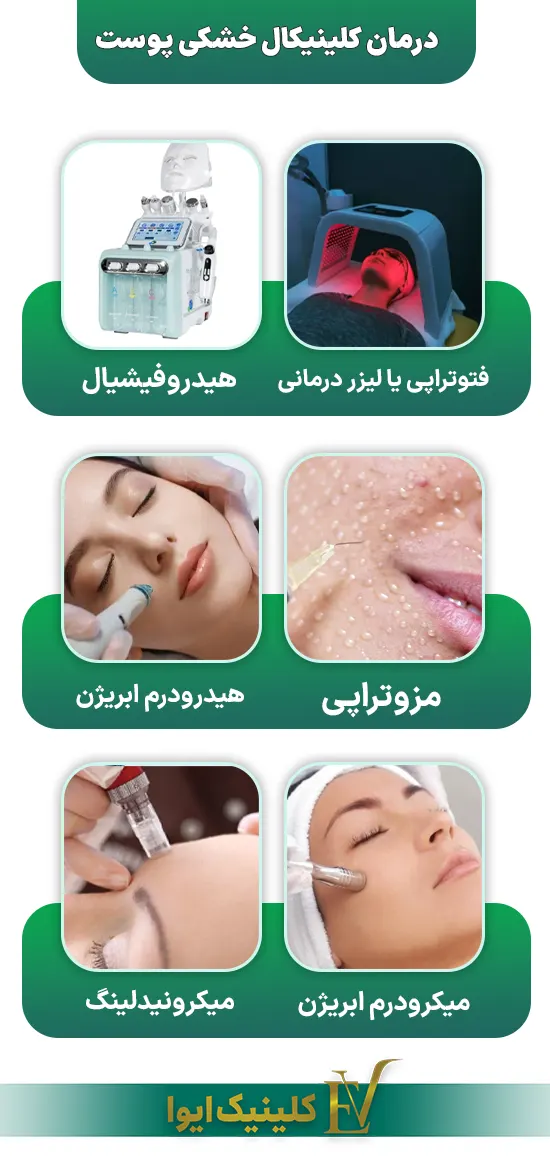 درمان کلینیکال خشکی پوست